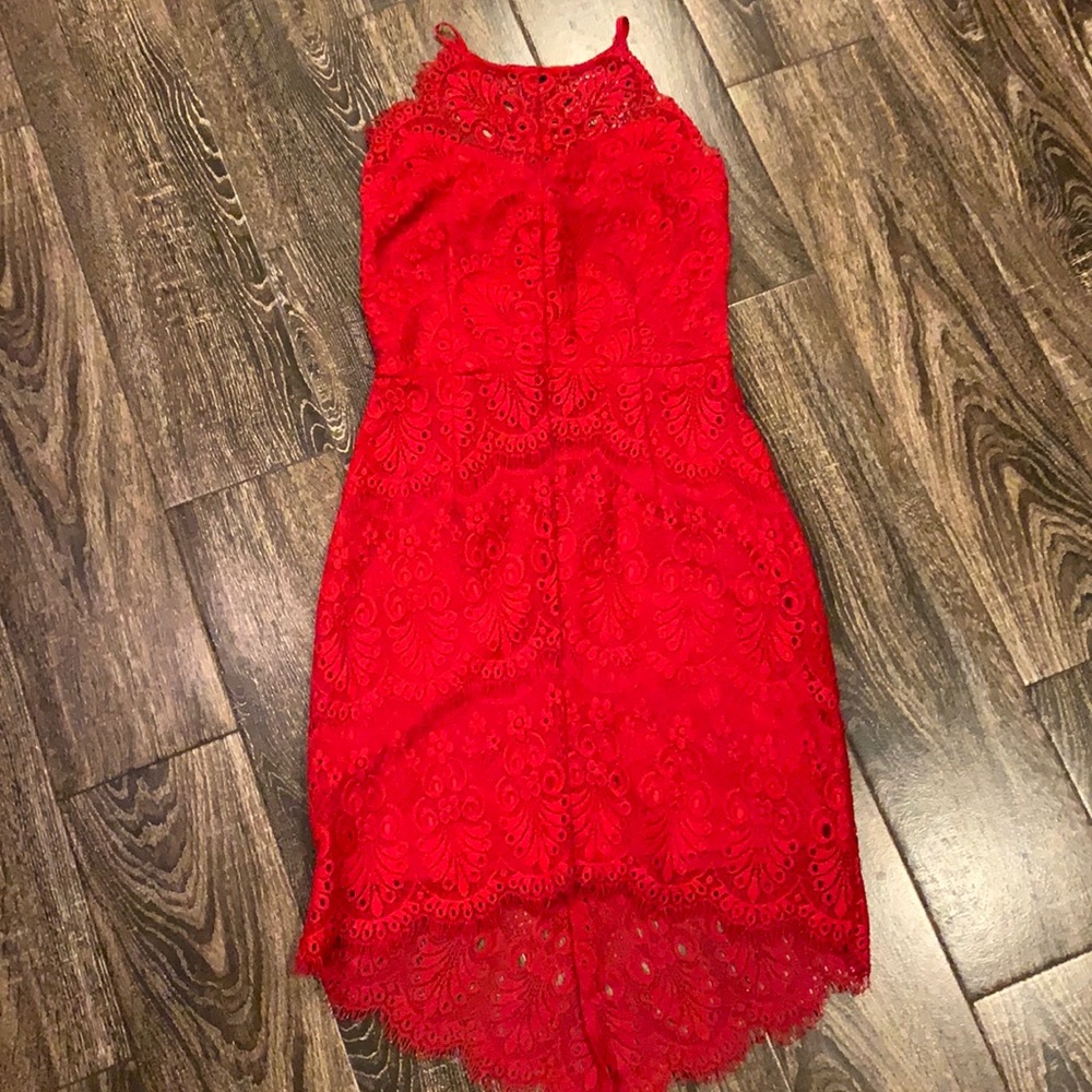 Red dress